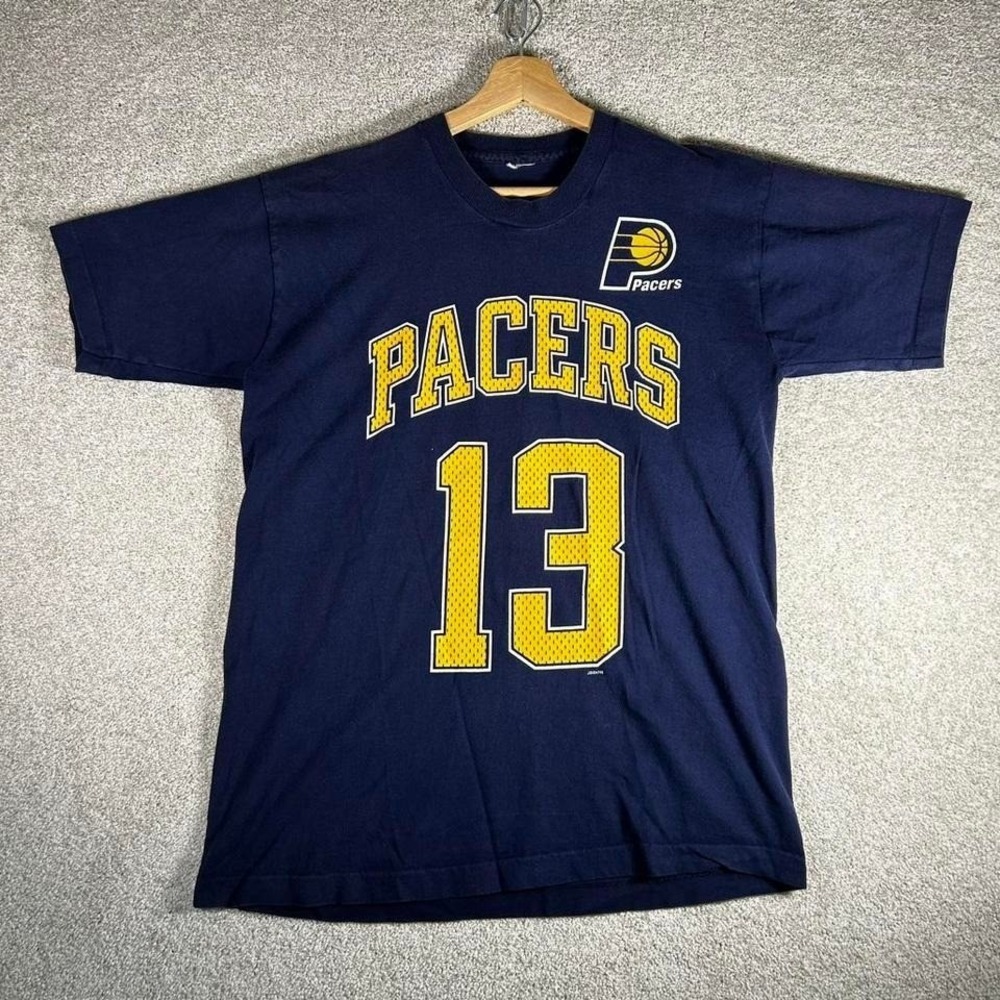 Vintage 90s Indiana Pacers Salem sportswear mark Jackson player Tshirt size L